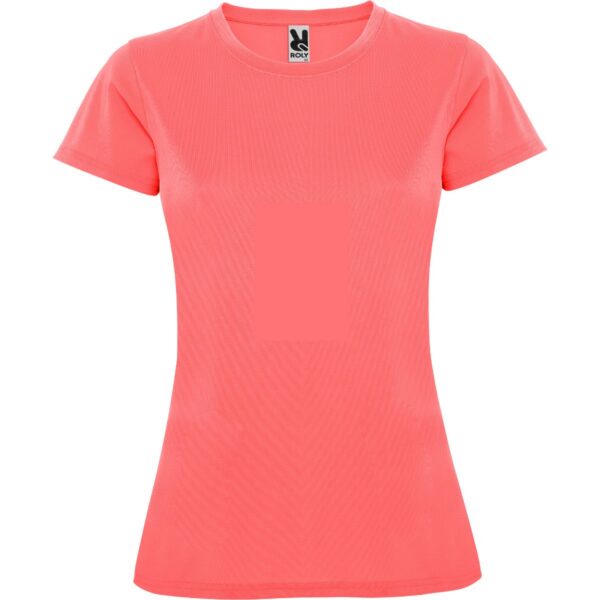 T-Shirt Tecnica Donna - Corallo Fluo