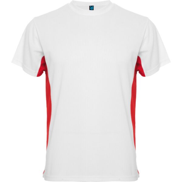 T-Shirt Tecnica Bicolore - Bianco/Rosso
