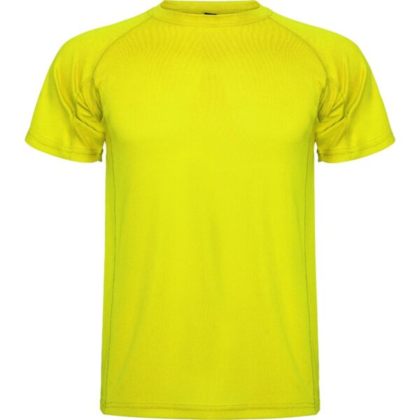 T-Shirt Tecnica Raglan - Giallo Fluo