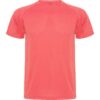 T-Shirt Tecnica Raglan - Corallo Fluo