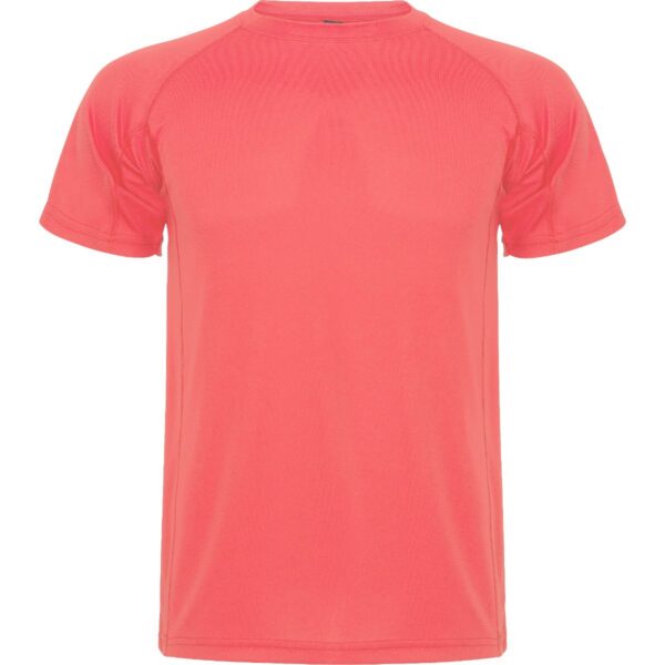 T-Shirt Tecnica Raglan - Corallo Fluo