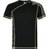 T-Shirt Tecnica Sublimata - Print Run Nero