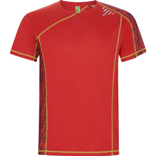 T-Shirt Tecnica Sublimata - Print Run Rosso