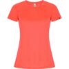 T-Shirt Tecnica Donna - Corallo Fluo