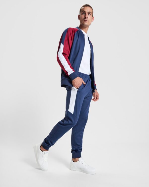 Pantalone sportivo lungo in tessuto garzato - dettaglio 2
