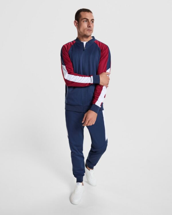 Pantalone sportivo lungo in tessuto garzato - modello 1