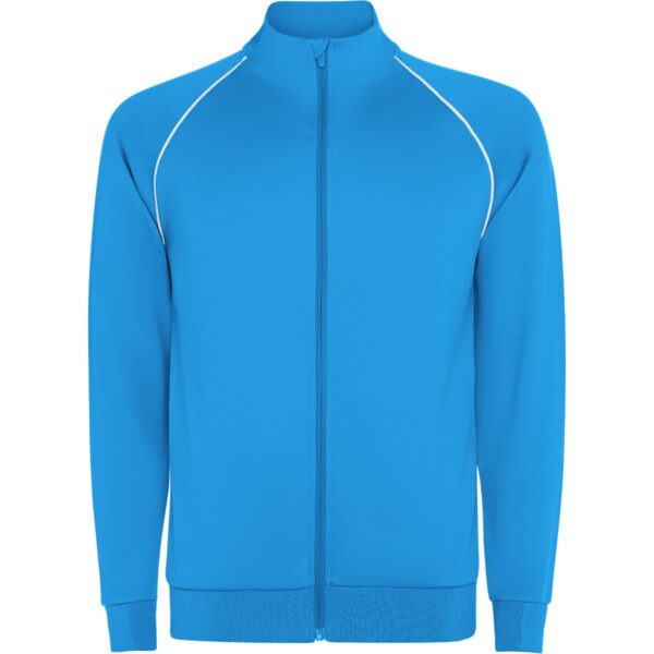 Felpa Sportiva con Zip - Turchese Fluo
