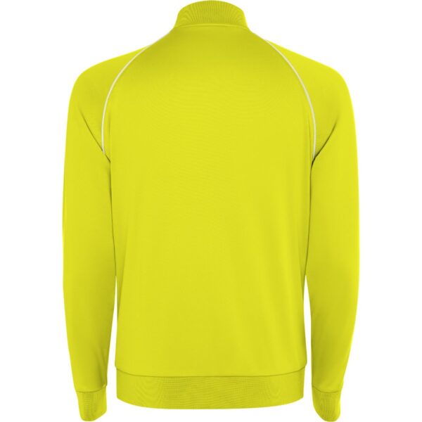 Felpa Sportiva con Zip - Giallo Fluo vista 1