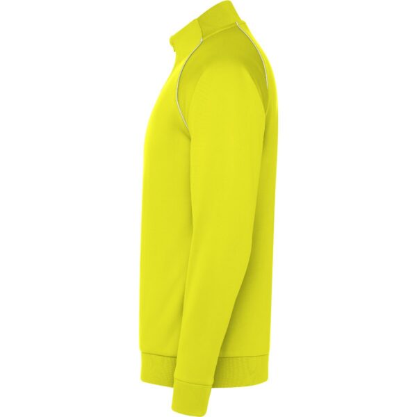 Felpa Sportiva con Zip - Giallo Fluo vista 2