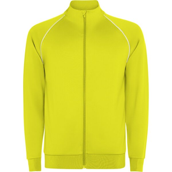 Felpa Sportiva con Zip - Giallo Fluo