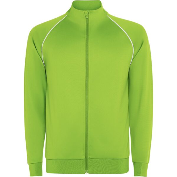 Felpa Sportiva con Zip - Verde Fluo
