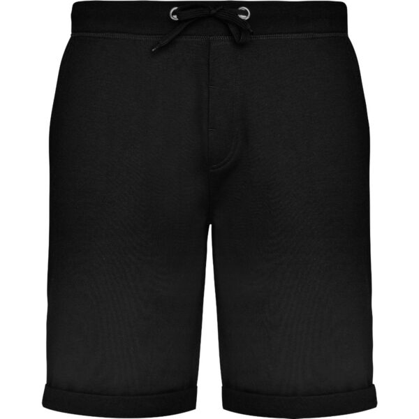 Short sportivi basic realizzati in tessuto felpato - Nero