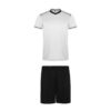 Completo sportivo unisex con t-shirt e pantalone - Bianco/Nero