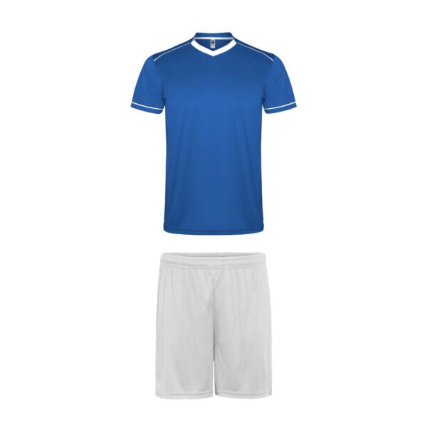 Completo sportivo unisex con t-shirt e pantalone - Reale/Bianco
