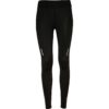 Leggings donna da corsa traspiranti a lunghezza - Nero