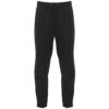 Pantalone aderente in maglia piquet - Nero