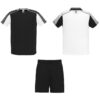 Completo sportivo unisex con due t-shirt - Bianco/Nero