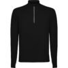 Felpa Tecnica Mezza Zip - Nero