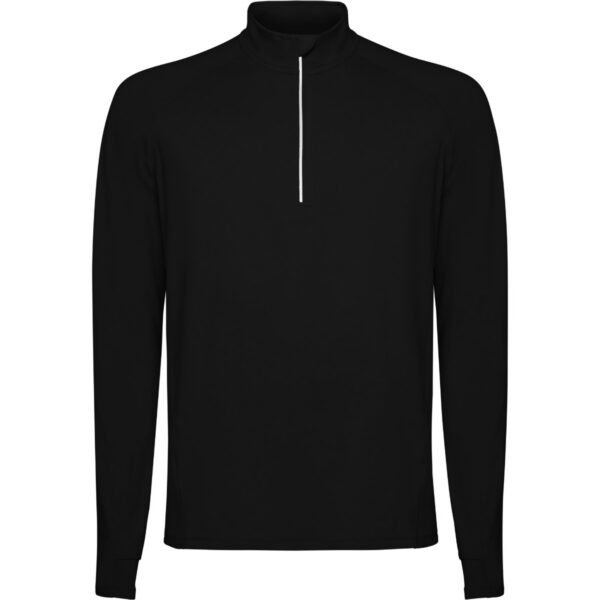 Felpa Tecnica Mezza Zip - Nero