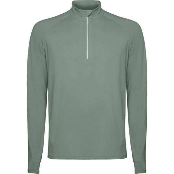 Felpa Tecnica Mezza Zip - Laurel Green