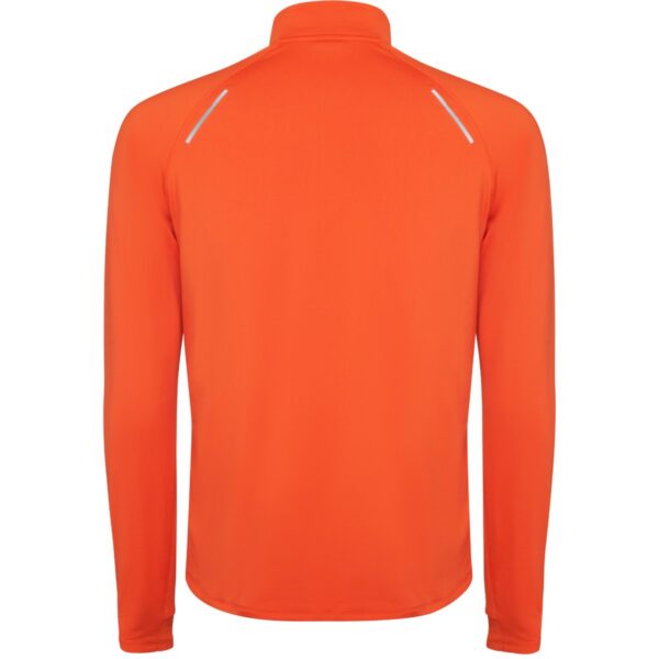 Felpa Tecnica Mezza Zip - Fire Orange vista 1