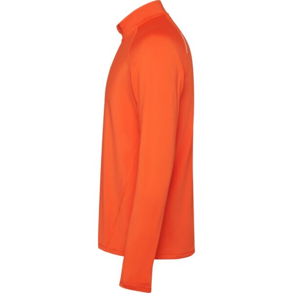 Felpa Tecnica Mezza Zip - Fire Orange vista 2
