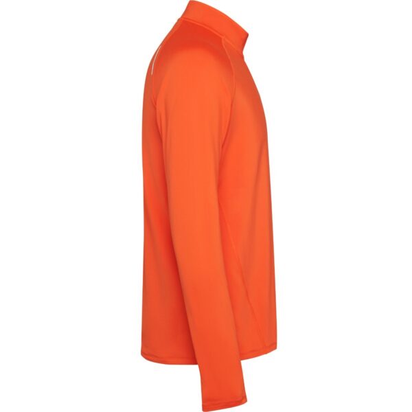 Felpa Tecnica Mezza Zip - Fire Orange vista 3