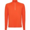 Felpa Tecnica Mezza Zip - Fire Orange