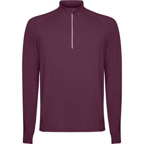 Felpa Tecnica Mezza Zip - Plum Red