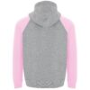 Felpa Bicolore con Cappuccio - Grigio Vigorè/Rosa Chiaro vista 1