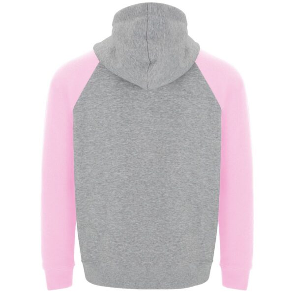Felpa Bicolore con Cappuccio - Grigio Vigorè/Rosa Chiaro vista 1