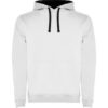 Felpa con Cappuccio 280 g - Bianco/Blu Navy