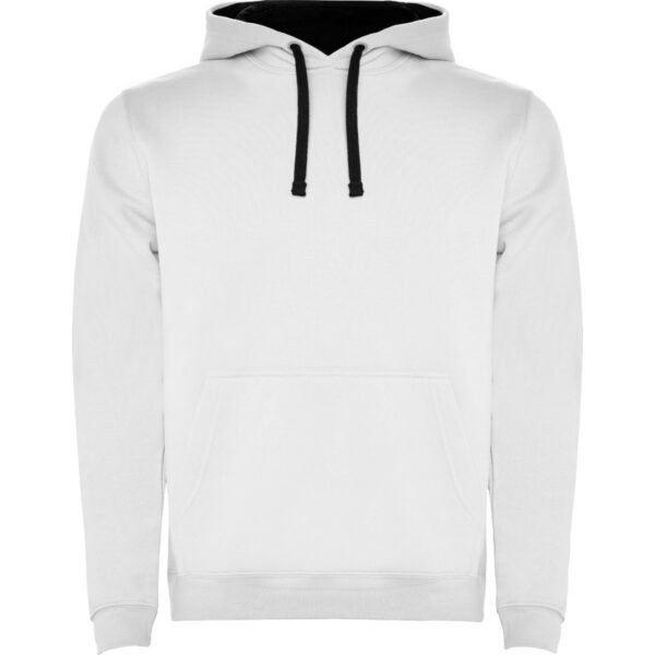 Felpa con Cappuccio 280 g - Bianco/Blu Navy