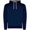 Felpa con Cappuccio 280 g - Blu Navy/Grigio Vigorè