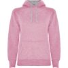 Felpa Donna con Cappuccio - Rosa Chiaro/Grigio Vigorè
