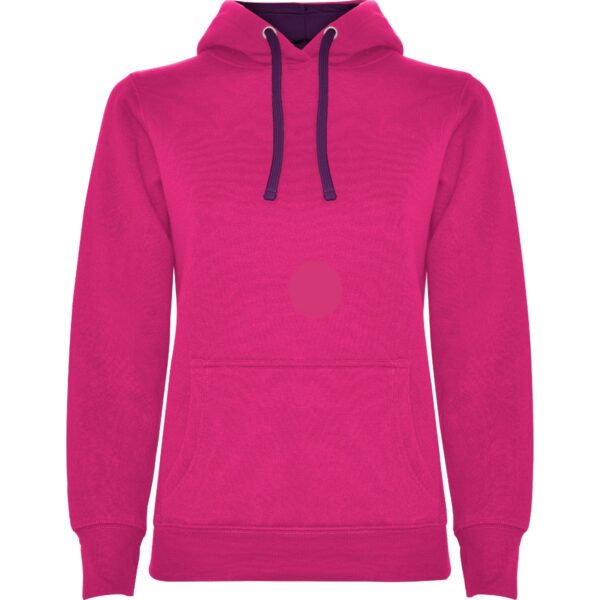 Felpa Donna con Cappuccio - Rosa Orchidea/Porpora