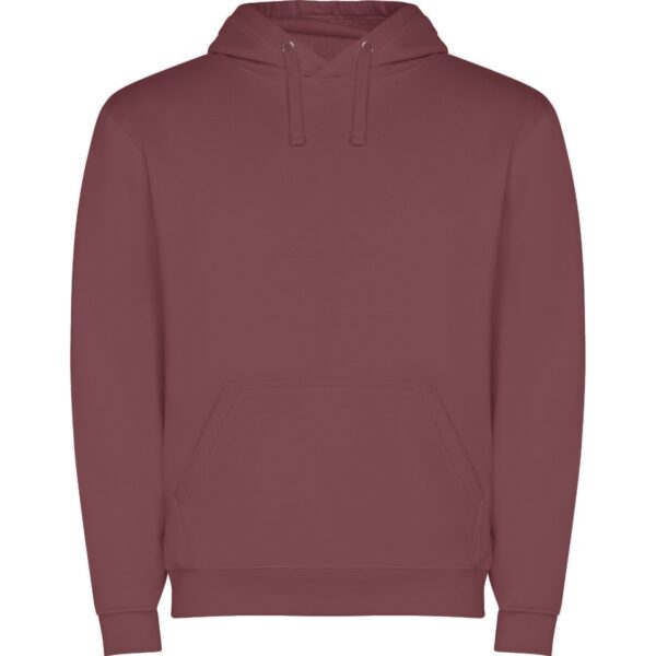 Felpa con Cappuccio e Tasca a Canguro - Berry Red