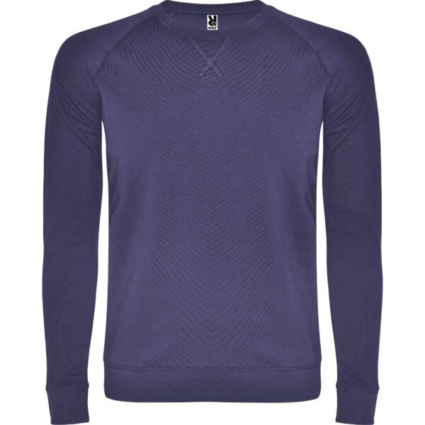 Felpa Girocollo non Garzata - Blu Denim