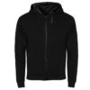 Felpa con Zip e Cappuccio - Nero