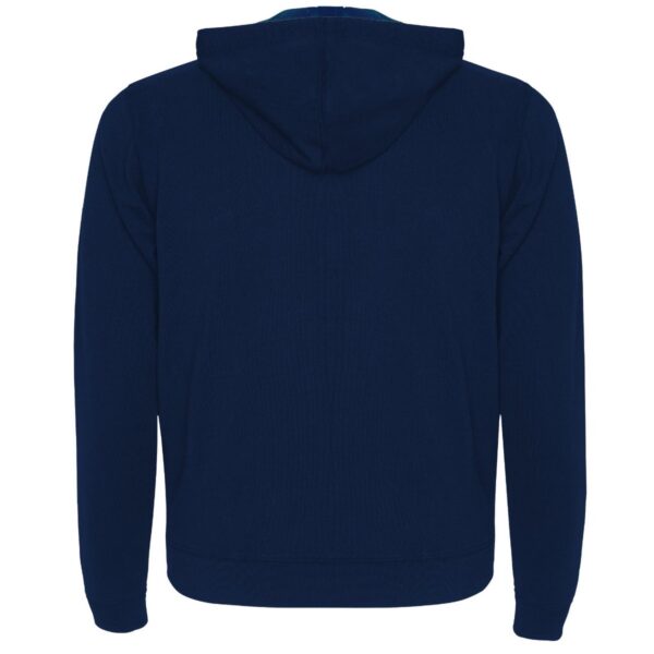 Felpa con Zip e Cappuccio - Blu Navy vista 1