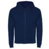 Felpa con Zip e Cappuccio - Blu Navy