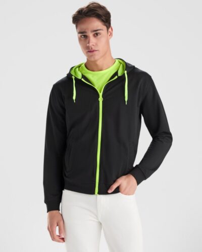 Felpa con Zip e Cappuccio - modello 1