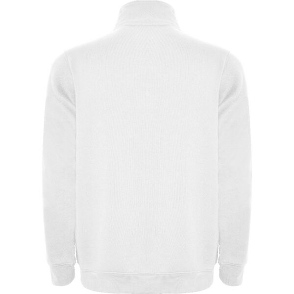 Felpa Mezza Zip Collo Alto - Bianco vista 1