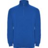 Felpa Mezza Zip Collo Alto - Royal