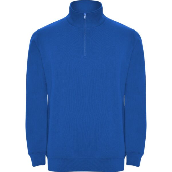 Felpa Mezza Zip Collo Alto - Royal
