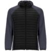 Giacca con Cappuccio Bicolore - Nero/Piombo