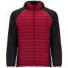 Giacca con Cappuccio Bicolore - Rosso/Nero
