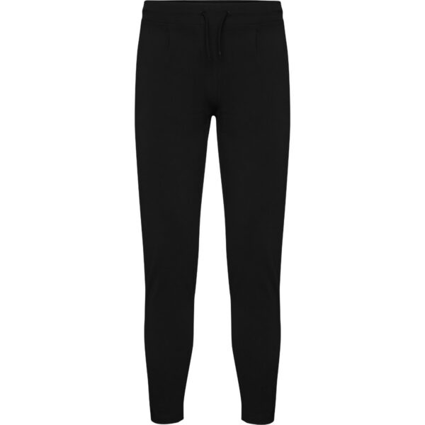 Pantalone in tessuto stretch con girovita elasticizzato - Nero