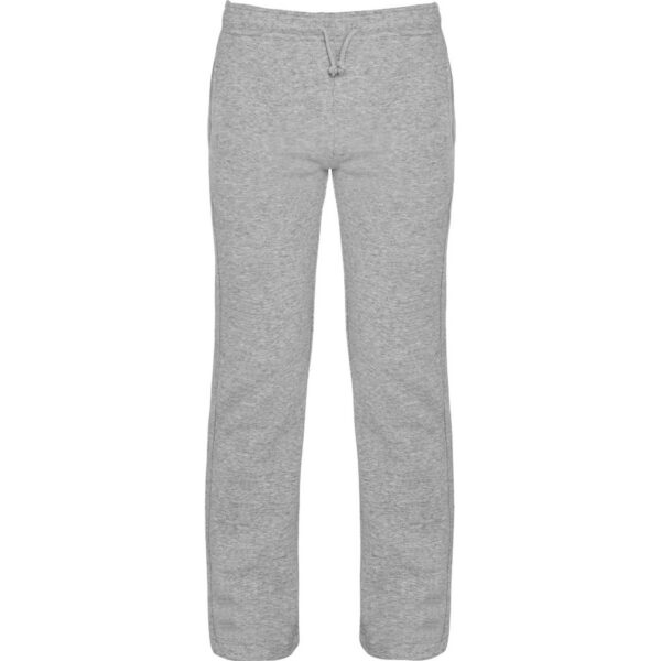 Pantalone basic a gamba dritta in felpa - Grigio Vigore