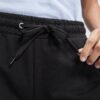 Pantalone basic a gamba dritta in felpa - dettaglio 1